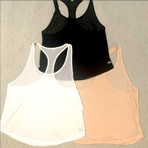 ALO yoga Arrow Tanks Set of 3